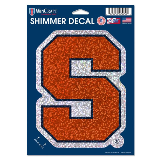 Syracuse Orange Shimmer Decals 5" x 7"