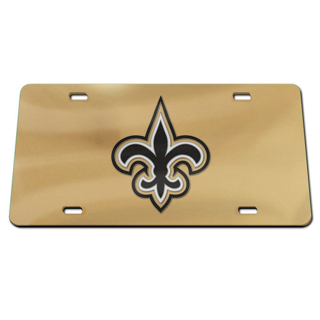New Orleans Saints License Plate Acrylic