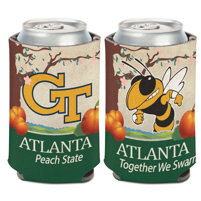 Enfriador de lata con placa de matrícula de Georgia Tech Yellow Jackets de 12 oz.