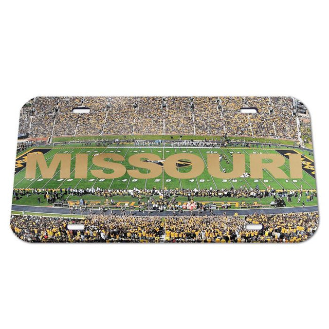Matrícula acrílica especial de los Missouri Tigers