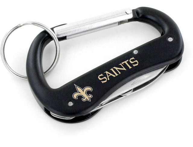 Llavero multiherramienta con mosquetón de los New Orleans Saints (SP) -KT-1000-22