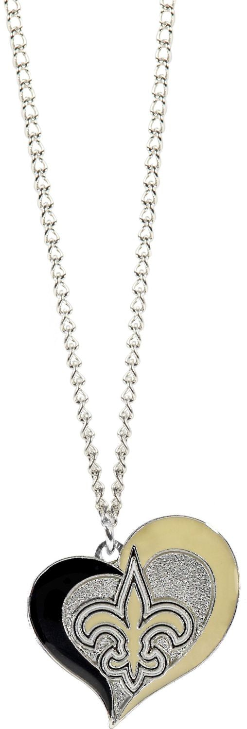 Collar con corazón en espiral de los New Orleans Saints -PD-303-22
