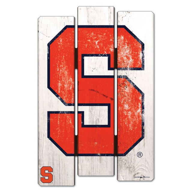 Syracuse Orange Wood Fence Sign