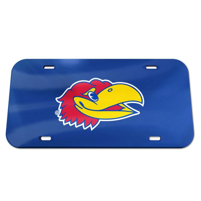 Kansas Jayhawks Specialty Acrylic License Plate
