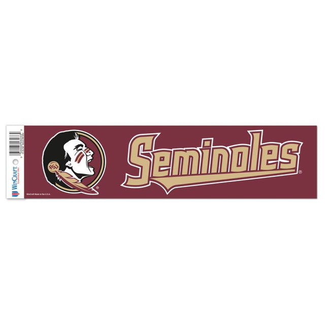 Franja de parachoques de los Florida State Seminoles de 3" x 12"