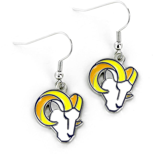 Pendientes colgantes con el logotipo de Los Angeles Rams -ER-015-33