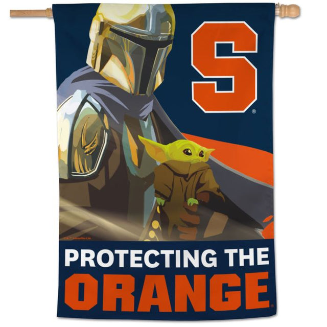 Syracuse Orange / Star Wars Mandalorian Vertical Flag 28" x 40"