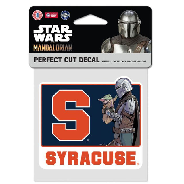 Syracuse Orange / Star Wars MANDALORIAN Perfect Cut Color Decal 4" x 4"