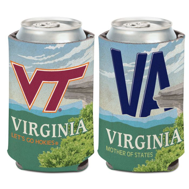 Virginia Tech Hokies LICENSE PLATE Can Cooler 12 oz.