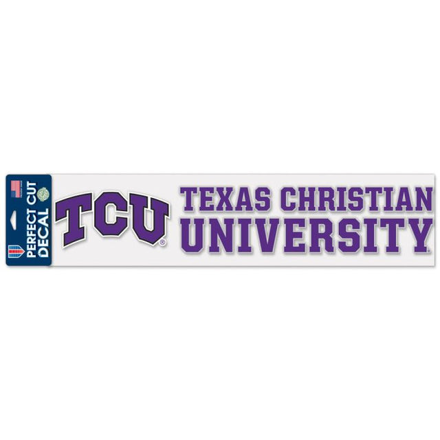 TCU Horned Frogs Perfect Cut Decals 4" x 17"