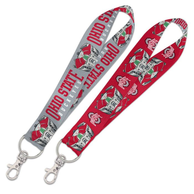 Ohio State Buckeyes Stadium Lanyard Key Strap 1"