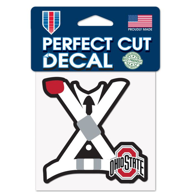 Ohio State Buckeyes Perfect Cut Color Decal 4" x 4"