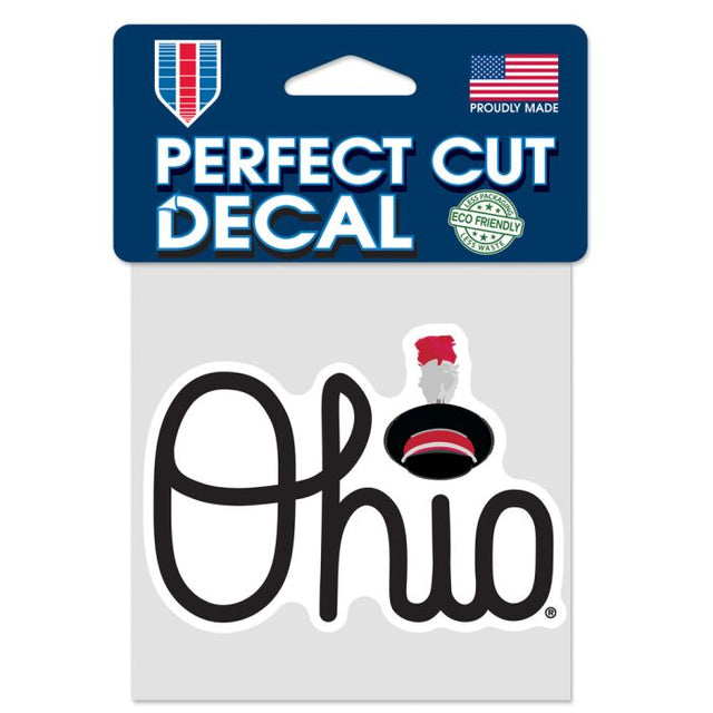 Ohio State Buckeyes Perfect Cut Color Decal 4" x 4"