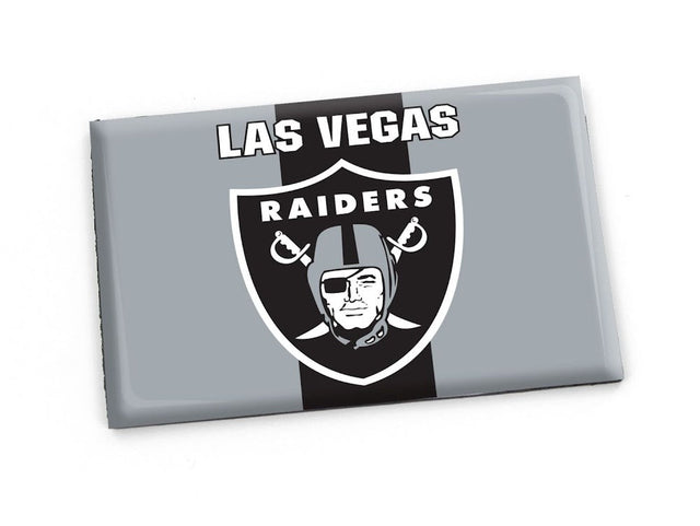 Imán dinámico de 2" x 3" de Los Vegas Raiders "LV" -MG-925-35-LV