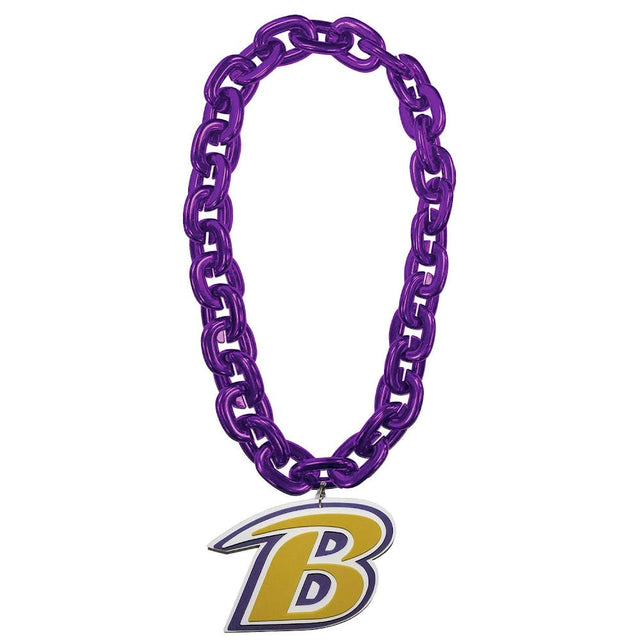 Cadena para fanáticos con el logotipo B de los Baltimore Ravens (morado) -FF-590-31