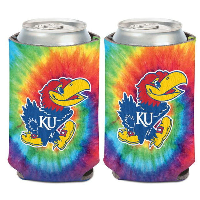 Kansas Jayhawks Tye Dye Can Cooler 12 oz.