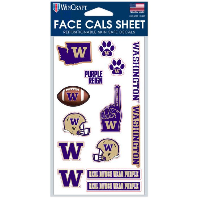 Washington Huskies Face Cals 4" x 7"
