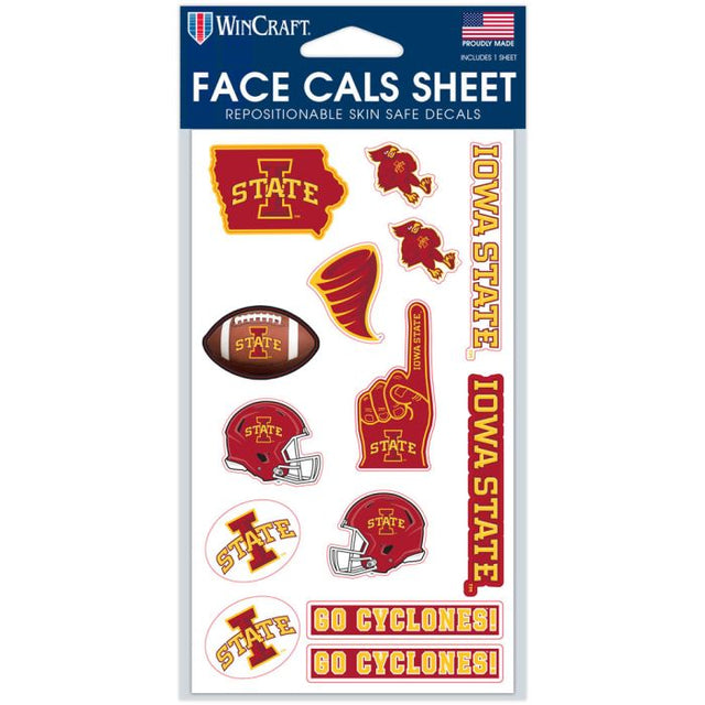Iowa State Cyclones Face Cals 4" x 7"