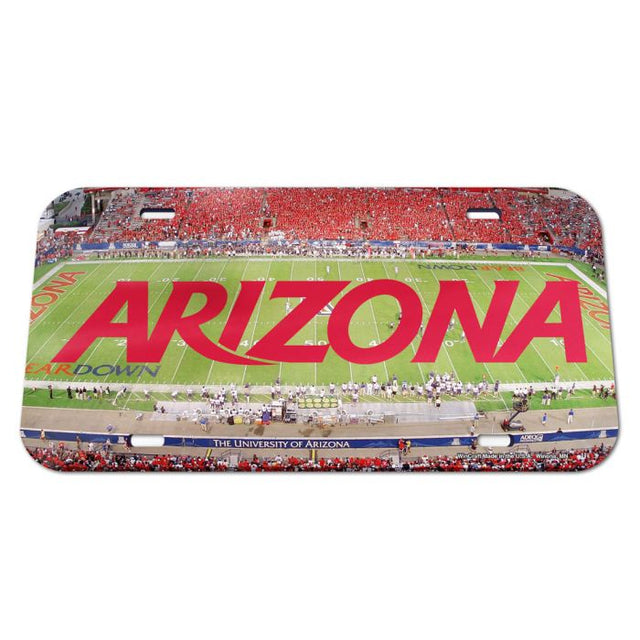 Matrícula acrílica especial de los Arizona Wildcats