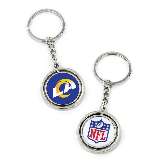 Llavero con el logotipo giratorio de Los Angeles Rams -SK-741-33