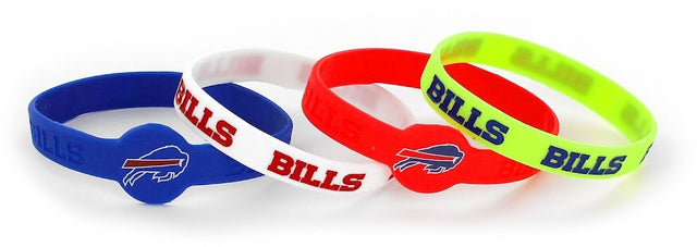 Pulseras de silicona de Buffalo Bills (paquete de 4) -BC-283-01