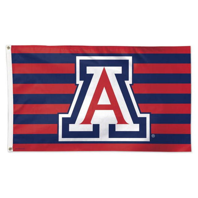 Bandera de Arizona Wildcats con estrellas y rayas - Deluxe 3' X 5'