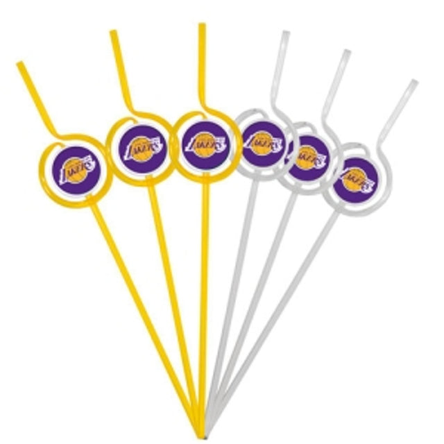 Pajitas para beber del equipo Los Angeles Lakers CO