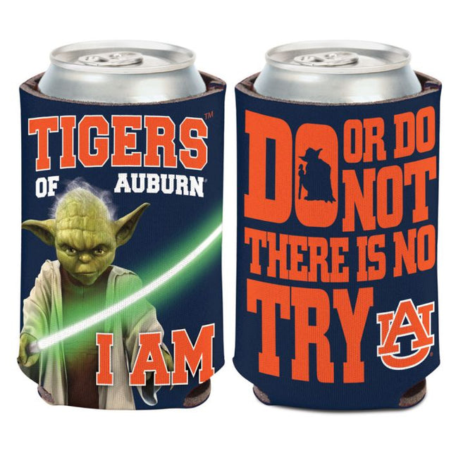 Enfriador de latas Auburn Tigers / Star Wars Yoda de 12 oz.