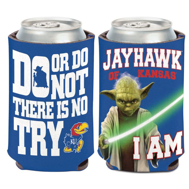 Enfriador de latas Kansas Jayhawks / Star Wars Yoda de 12 oz.