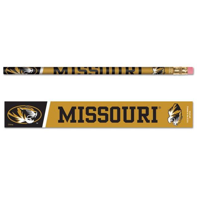 Paquete de 6 lápices de los Missouri Tigers