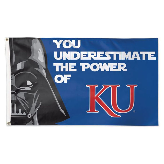 Bandera de los Kansas Jayhawks / Star Wars Darth Vader - Deluxe 3' X 5'