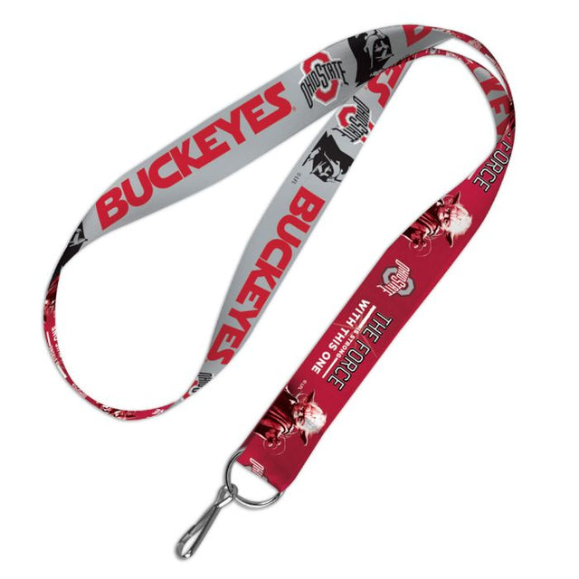 Ohio State Buckeyes / Star Wars Darth Vader & Yoda Lanyard 1"