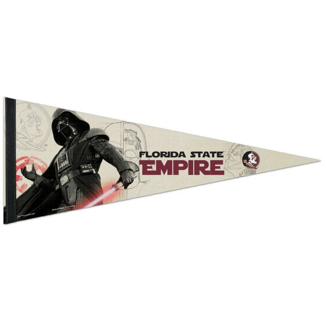 Banderín premium de Star Wars Darth Vader de los Florida State Seminoles de 12" x 30"
