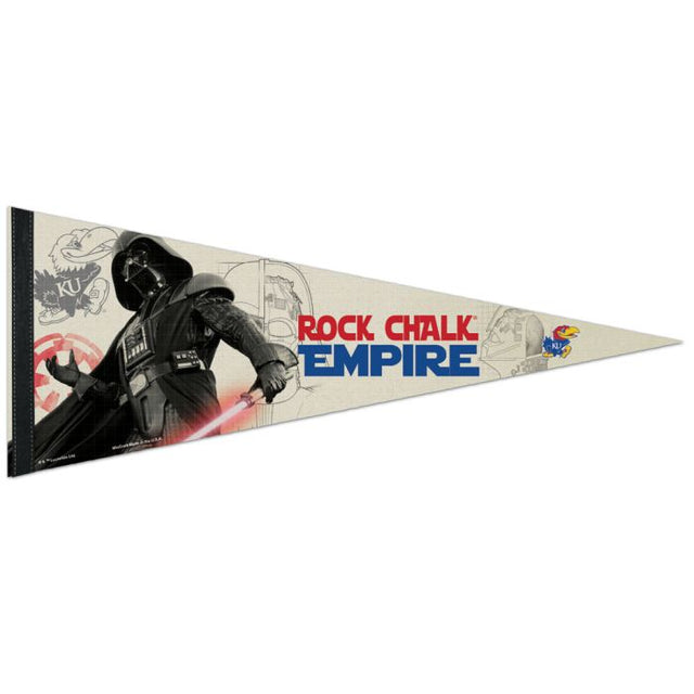 Banderín premium de los Kansas Jayhawks / Star Wars Darth Vader de 30 x 76 cm
