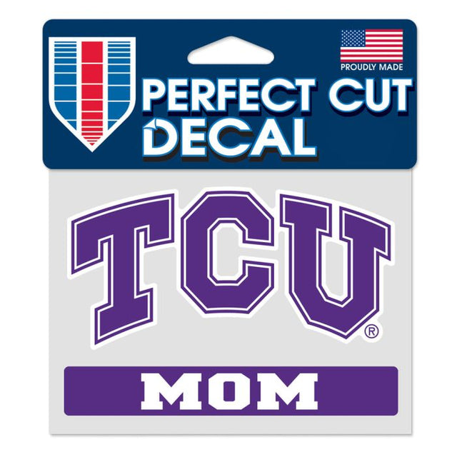 TCU Horned Frogs Mom Perfect Cut Color Decal 4.5" x 5.75"