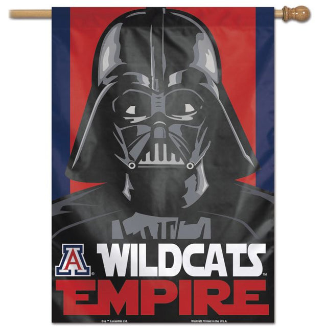 Bandera vertical de Star Wars Vader de Arizona Wildcats, 28" x 40"