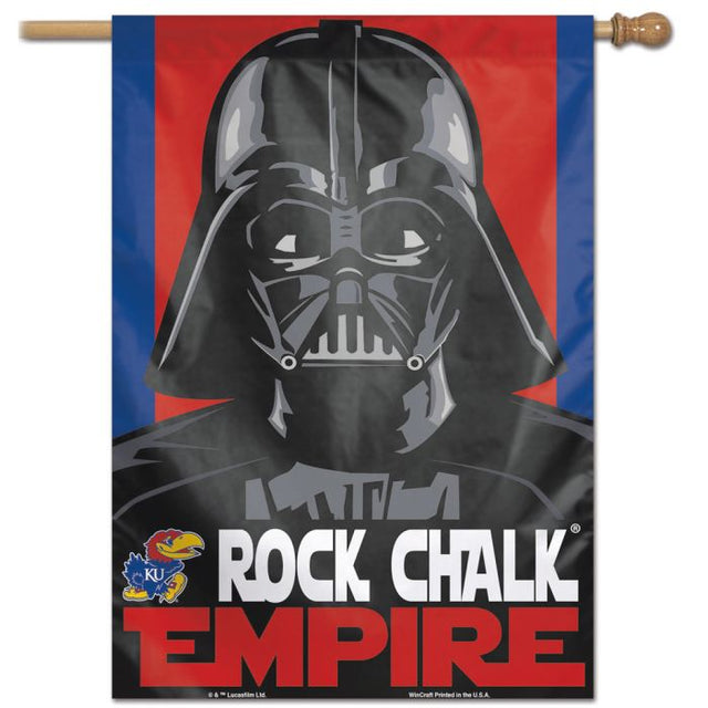 Kansas Jayhawks / Star Wars star wars vader Vertical Flag 28" x 40"