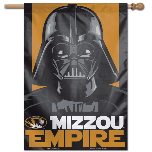 Bandera vertical de los Tigres de Missouri / Star Wars VADER de 28" x 40"