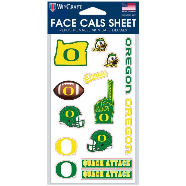 Oregon Ducks Face Cals 4" x 7"