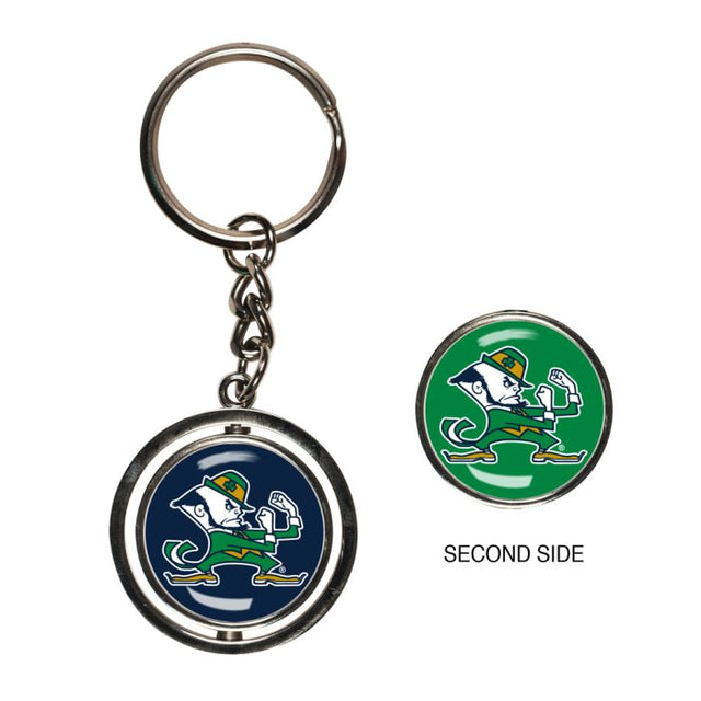 Notre Dame Fighting Irish LEPRECHAUN Spinner Key Ring