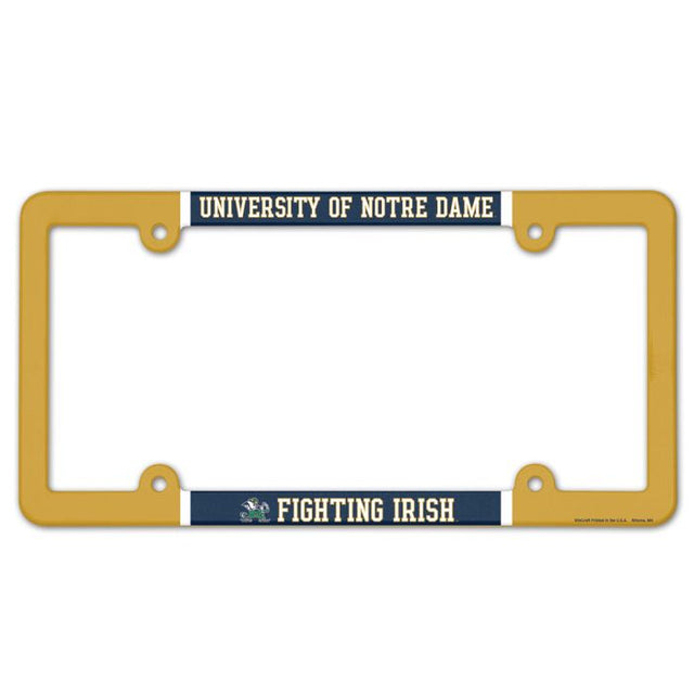 Notre Dame Fighting Irish FIGHTING IRISH Lic Plate Frame Full Color