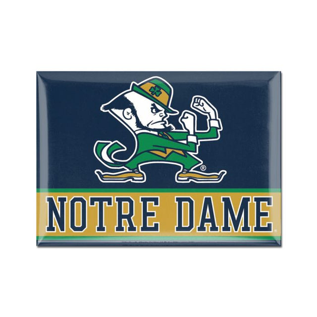 Notre Dame Fighting Irish LEPRECHAUN Metal Magnet 2.5" x 3.5"