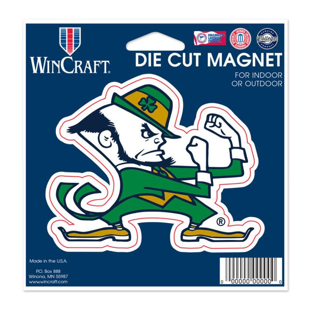 Notre Dame Fighting Irish LEPRECHAUN Die Cut Magnet 4.5" x 6"