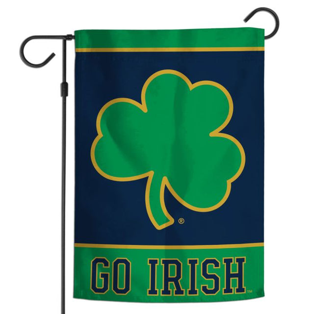 Notre Dame Fighting Irish Go Irish Garden Flag 12" x 18"