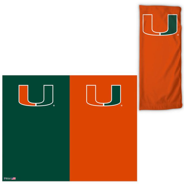 Envolturas para fanáticos de dos colores de los Miami Hurricanes
