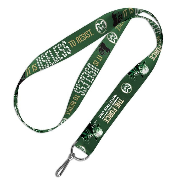 Colorado State Rams / Star Wars Darth Vader & Yoda Lanyard 1"