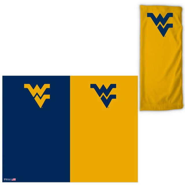 Envolturas para abanicos de dos colores de los West Virginia Mountaineers