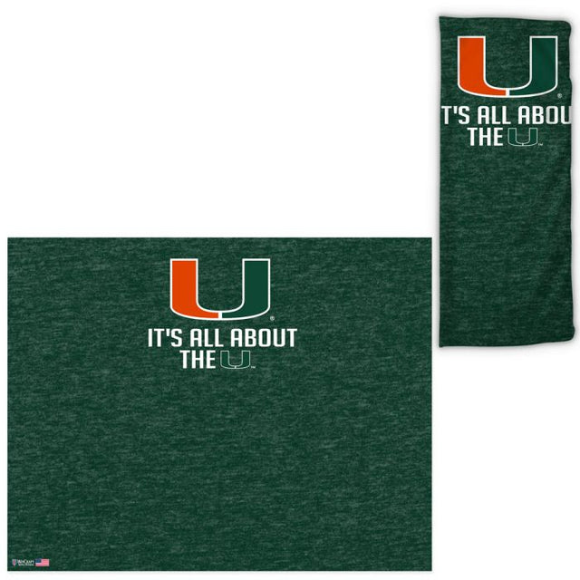 Envolturas para fanáticos de los Miami Hurricanes HEATHERED