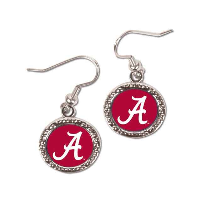 Pendientes de Alabama Crimson Tide en cartulina redonda