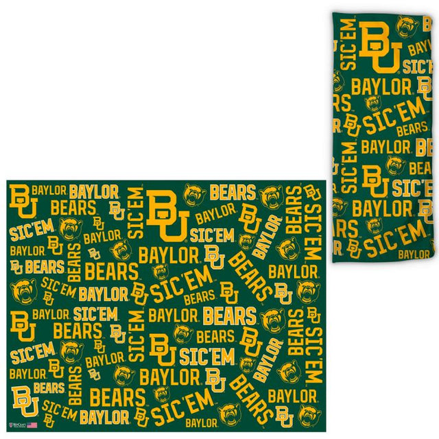 Envolturas para fanáticos con estampados dispersos de los Baylor Bears